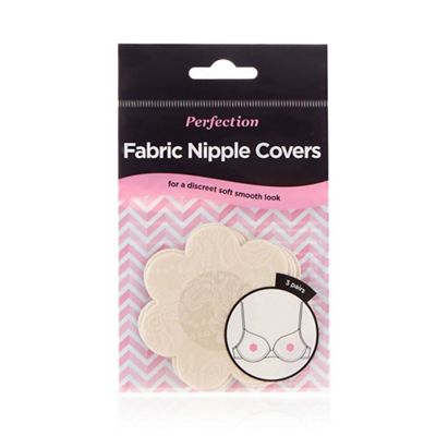 Pack of three fabric nipple covers